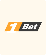 1Bet casino vertical card logo