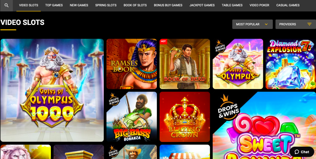 olympusbet casino games